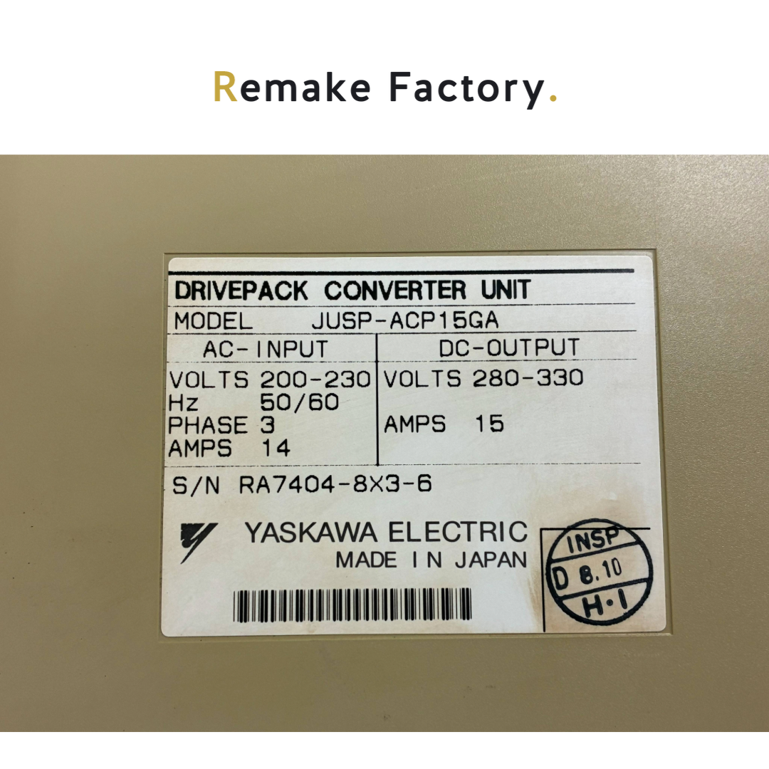 YASKAWA（安川電機） JUSP-ACP15GA　コンバータユニット　ロボット用　【動作確認済／中古】